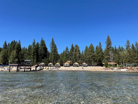 Private beach, sun loungers, beach towels