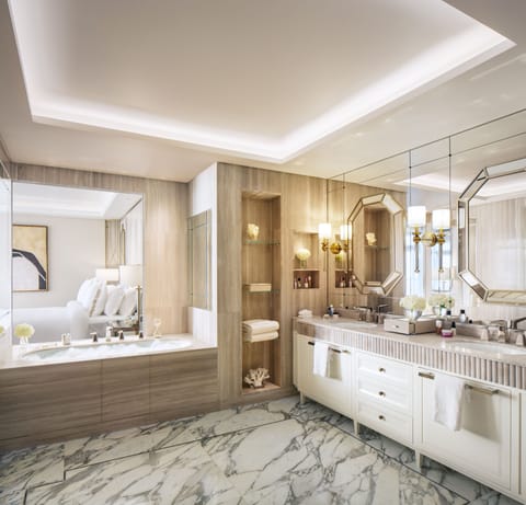 Suite, 1 Bedroom, Terrace (Ocean) | Bathroom | Separate tub and shower, rainfall showerhead, designer toiletries