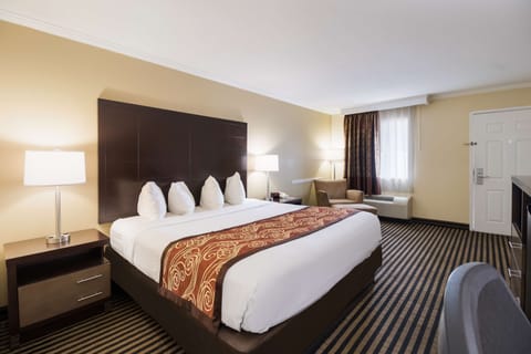 Standard Room, 1 King Bed, Non Smoking, Refrigerator & Microwave | Iron/ironing board, free WiFi, bed sheets