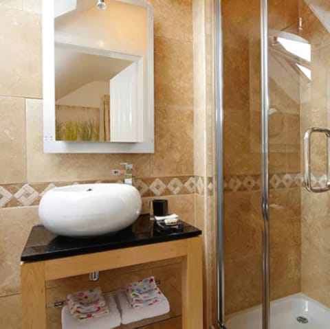 Premium Double Room Single Use | Bathroom | Free toiletries, hair dryer, bathrobes, towels