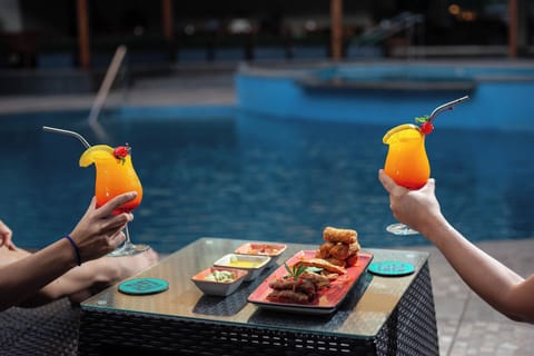 2 outdoor pools, pool umbrellas, sun loungers