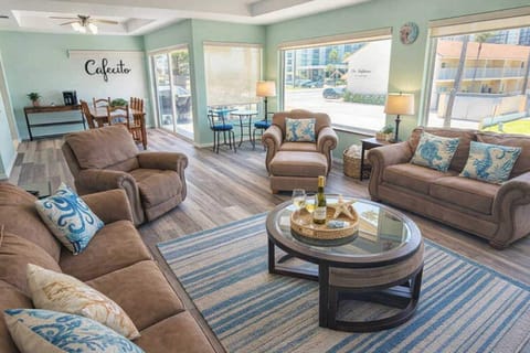 House, Multiple Beds, Patio, Beach View (Casa Rosita) | Living area | 40-inch flat-screen TV with digital channels, TV