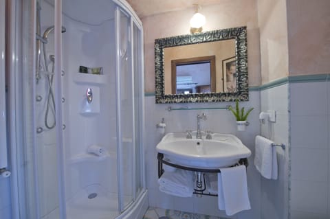 Hair dryer, bathrobes, towels