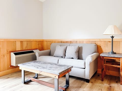 Pillowtop beds, desk, blackout drapes, iron/ironing board