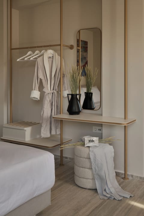 Hypo-allergenic bedding, blackout drapes, soundproofing