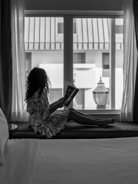 Premium bedding, pillowtop beds, in-room safe, desk