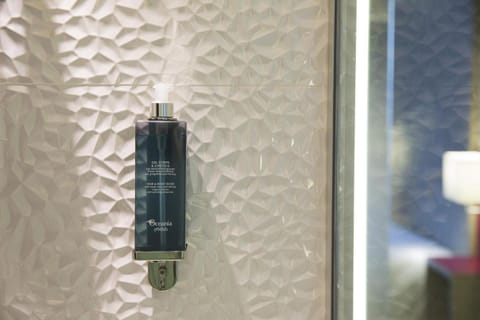 Free toiletries, hair dryer, towels