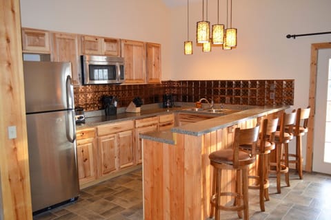 River View Stairway Access Family Suite | Private kitchen