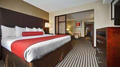 Desk, blackout drapes, iron/ironing board, rollaway beds