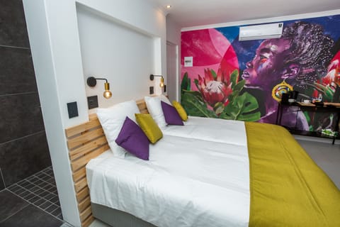 Standard Double Room 2 = Umlilo = double room with double bed | Individually decorated, individually furnished, blackout drapes