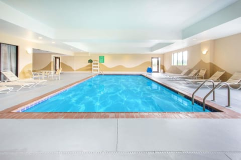 Indoor pool, open 7:00 AM to 10:00 PM, sun loungers