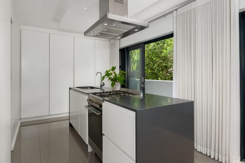 Grand Apartment | Private kitchen | Fridge, microwave, oven, stovetop