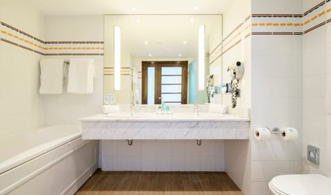 In-room safe, desk, laptop workspace, blackout drapes