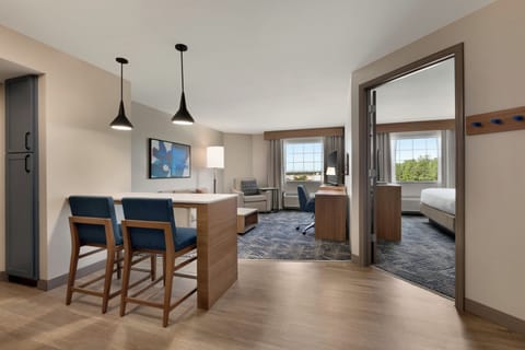 In-room safe, desk, laptop workspace, blackout drapes