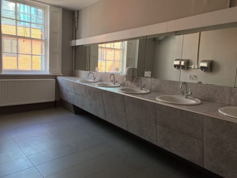 Shower, toilet paper