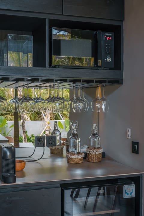 Luxury Villa | Private kitchen | Full-size fridge, stovetop, rice cooker, cookware/dishes/utensils