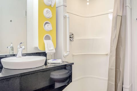 Shower, towels, soap