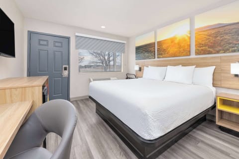 Room, 1 King Bed, Non Smoking | Desk, laptop workspace, iron/ironing board, free WiFi