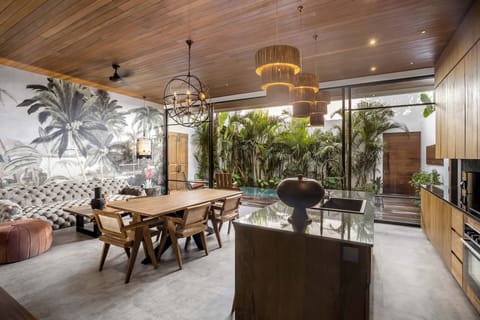 Deluxe Villa, 3 Bedrooms, Private Pool, Pool View | Living area | 32-inch Smart TV with digital channels