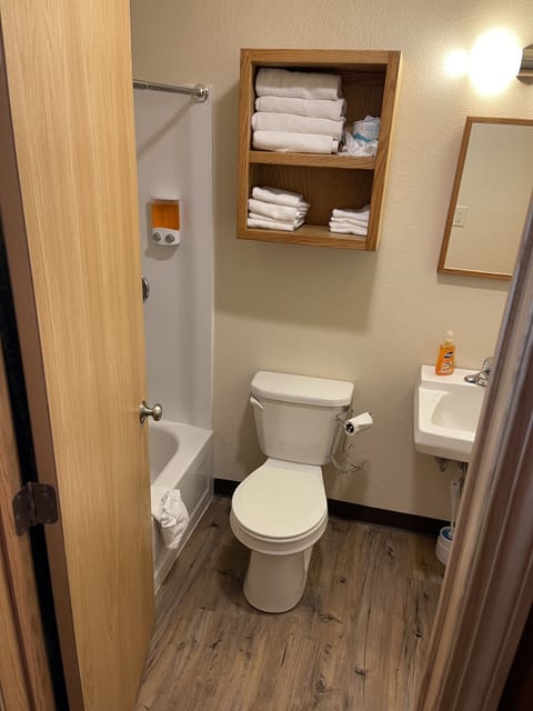 Free toiletries, towels, soap, shampoo