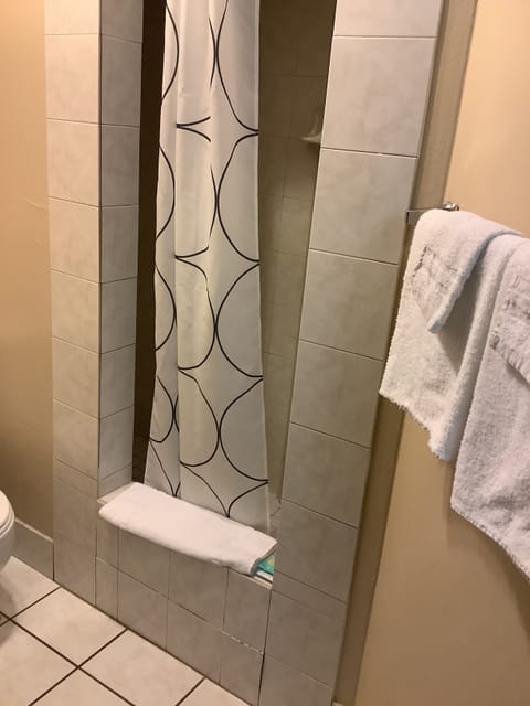 Room, 1 Queen Bed | Bathroom | Shower, free toiletries, hair dryer, towels
