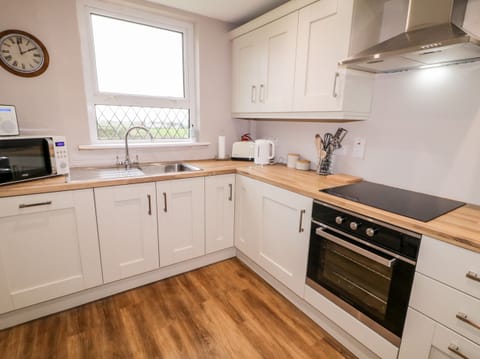 Fridge, dishwasher, electric kettle, toaster