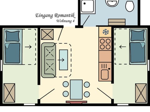 Wohnung für sechs Personen im Dachgeschoss Apartment in Mecklenburg-Vorpommern, Germany