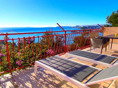 Amazing View Wohnung atemberaubenden Blick auf das Meer Stadt Apartment in Podstrana