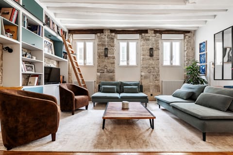 Parchment & Stone Apartment in Paris