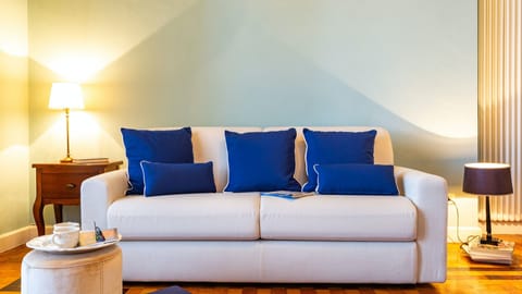 Art Nouveau Peach Apartment in Sanremo