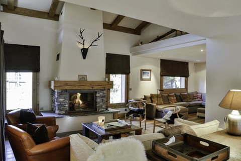 White Fur Apartment in Megève