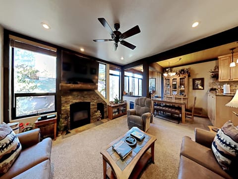 Room to Relax and Big Screen TV for the Big Game