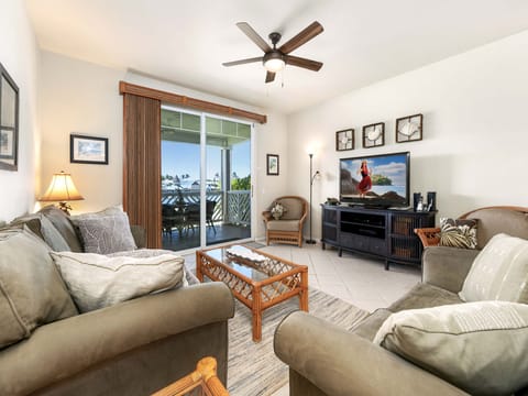 Living room of our 2 bedroom 2 bath villa
