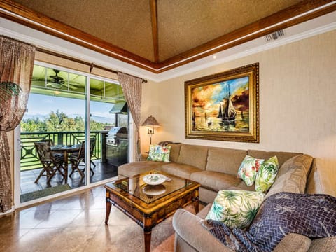 Luxurious Living Room to relax in, or take in the amazing golf v