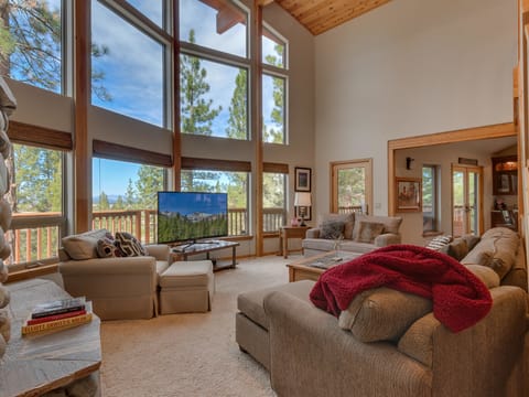 Open, spacious, floor to ceiling windows, lots of light, views