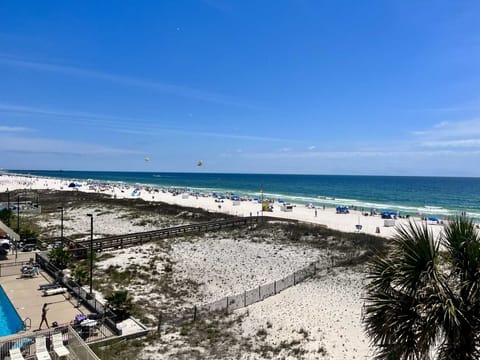 Spectacular gulf front balcony view