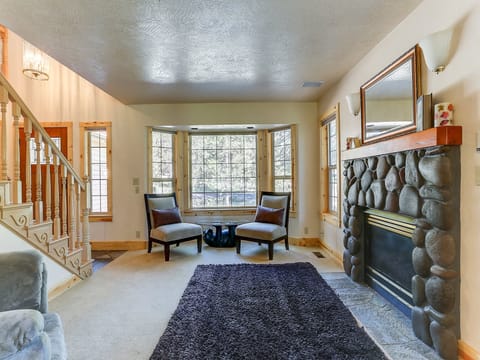 Family Room with gas fireplace