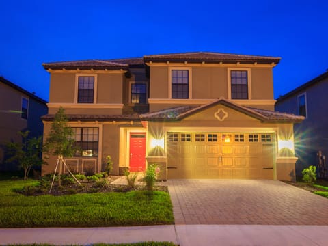 vacation rentals orlando florida area night view of the rental home
