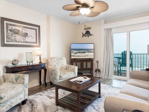 The beautiful 2 bedroom, 2 bathroom unit is comfortably furnished and ready for you to come bask in the beach views offered from the 9th floor.