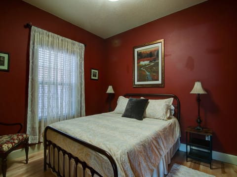 Downstairs bedroom with Queen bed