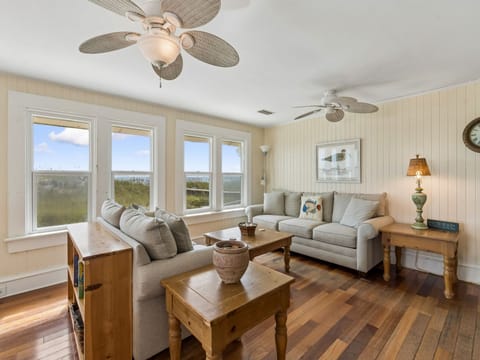 Living room with ocean view