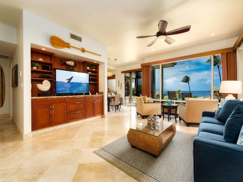 Living room with ocean view