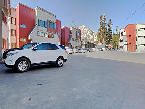 View of Mammoth Mountain and Parking in Front of Unit