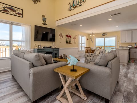 Living Room The Boat House Dauphin Island Vacation Rental