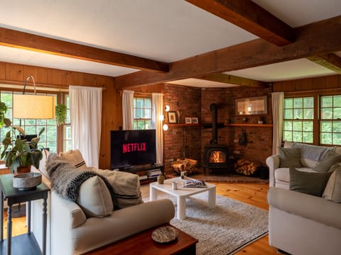 Living room with smart TV.