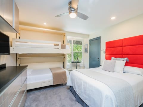 Queen Bed & Murphy Bunks 2