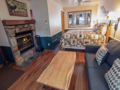 Wood-Burning Fireplace