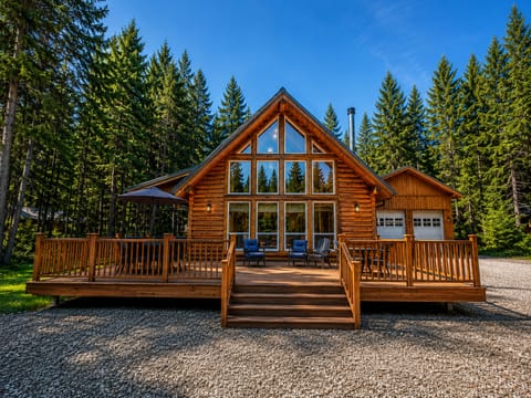 Cool off on a hot day in this beautiful central air cooled cabin