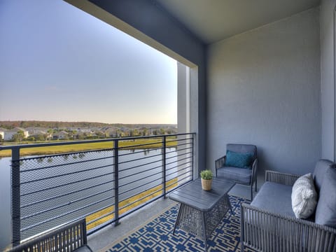 Balcony and the stunning water views