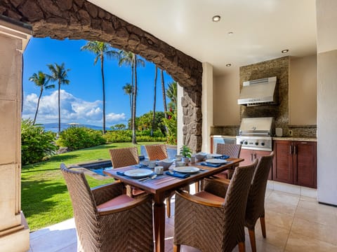 Extremely spacious outdoor grilling area great for entertaining